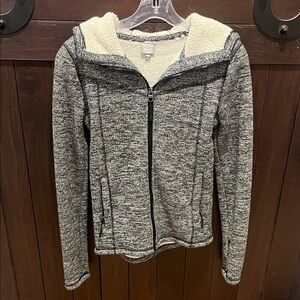 Bench Cream and Gray Textured Jacket